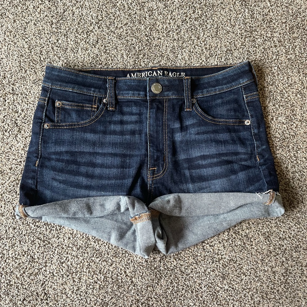 American Eagle Hi-Rise Shortie Shorts